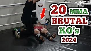 20 Brutal Knockouts In MMA 2024