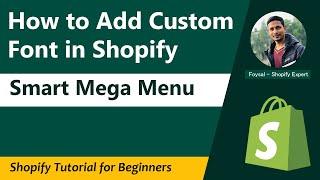 Add Custom Font to Shopify  Smart Mega Menu & Navigation by Qikify