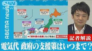 【解説】結局どうなる?電気代2023 政府の支援策はいつまで？ 経済部 延増惇記者【ABEMA NEWS】(2023年3月31日)