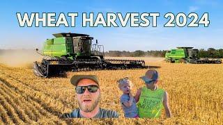 Peterson Family WHEAT HARVEST 2024 | Part 1 | John Deere 9770-9610