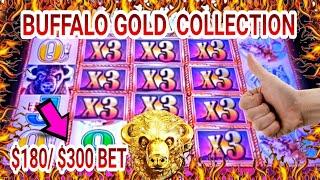 ️Fabulous X3 X3 X3 Screen Jackpots in Buffalo Gold Collection $180 $300 Bet