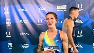 Krissy Gear makes Trials steeple final on time, trying to get mentally ready