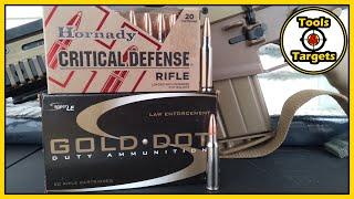 .308 For Self-Defense?...Critical Defense vs Gold Dot!
