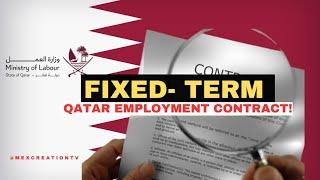 FIXED- TERM  EMPLOYMENT  CONTRACTS FOR QATAR WORK VISA SPONSORSHIP JOBS / Mexcreationtv