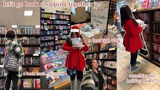 holiday book shopping!! barnes & noble vlog + haul 