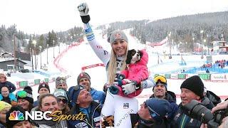 Lindsey Vonn's final downhill run and official farewell to skiing | NBC Sports