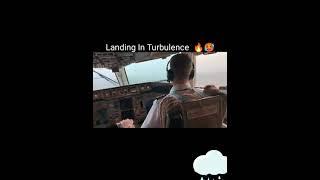 landing In Turbulence By Amazing Pilot #shorts #flight #turbulence