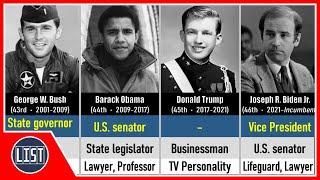 US Presidents When They Were Young & Their Previous Jobs