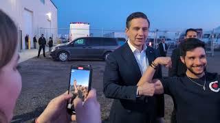 Pierre Poilievre meets his supporters after HUGE Saskatchewan rally