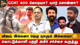 GOAT 400 கோடியா? யார் சொன்னா? கொட்டுக்காளி பற்றி அமீர் சர்ச்சை கருத்து | Thirupur Subramaniyam