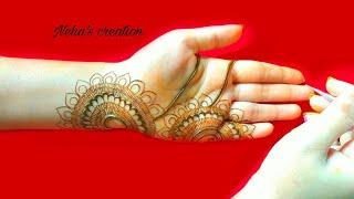 Neha's creation henna design मेहंदी डिजाइन ll eid and rakhi special mehndi design ll simple  henna