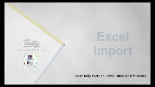 New Excel import on Tally Prime 4 0