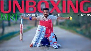 UNBOXING a New MRF Cricket Kit ( 9 - 12 Years ) | Detailed Review