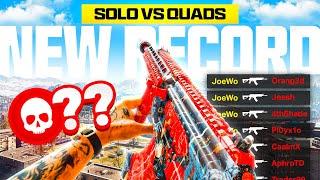 *NEW* WARZONE RECORD Solo vs Quads on Verdansk
