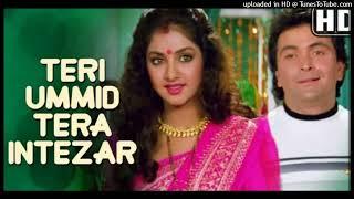 Teri Umeed Tera Intezar hindi song Deewana Movie Shahrukh Khan Rishi Kapoor Divya Bharti