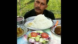 Rice with Mutton Chusta & Fat #shorts #eatingshow #muttonchusta #indianeatingshow