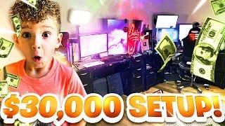 7 Year Old Pro Gamers $30,000 Gaming Setup Tour!