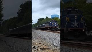 Amtrak Piedmont train P072 approaches Raleigh NC at Powell Drive 9/26/2024