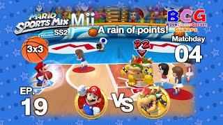 Mario Sports Mix Basketball SS2 (3x3 x Mii's) EP 19 Matchday 04 Mario VS Bowser