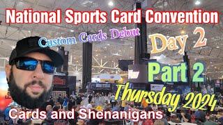 National Sports Card Convention Part 2 of Day 2 Thursday #NSCC24 Having a Great time Cards in Cases