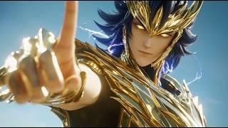 AI Music Video - Saint Seiya | The Lost Canvas | Cancer Gold Saints Manigoldo & Sage vs. Thanatos