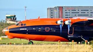 58 YEARS OLD Cavok Air Antonov AN-12 Take Off at Liverpool Airport, 2024