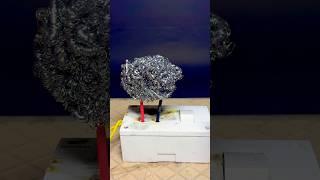 ️crazy experiment with steel bushes #experiment #electrical #science