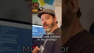 Author on using subtext #indieauthor #author #authortok #authortube #booktube #booktok