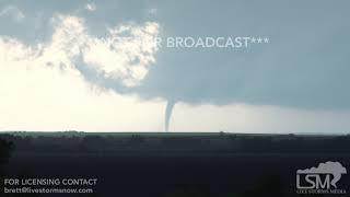 05-28-2019 Waldo, Kansas - HDR 4K Twin Tornadoes and Creepy Tornado Sirens