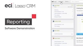 Home Builder CRM Reporting | Lasso CRM Software Demo