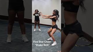 Shake Drill by: Five Star Cheer ⭐️ #stompandshake #cheerleaders #stompnshake
