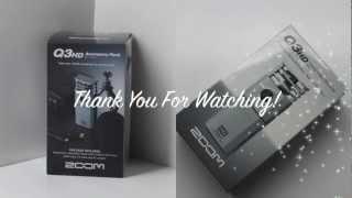 Unboxing Zoom Q3 HD & Zoom Q3 HD Accessory Pack