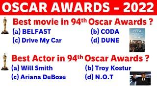 Oscar Winners 2022 - 94th Academy Awards highlights & winners list - General Knowlege for all exams