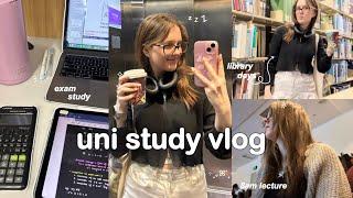 STUDY VLOG  exam studying, long library days, 8am lecture & productive days in my life ᶻ 𝗓 𐰁