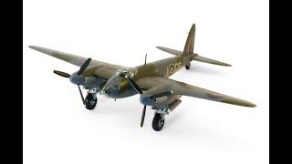 De Havilland Mosquito B Mk.IV. Plastic 1:72 scale model from Tamiya (60753). Full build video.