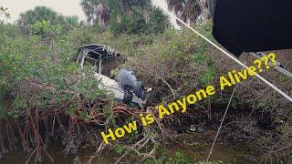 HOW DID ANYONE SURVIVE??? Salvaging a Crashed Boat