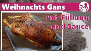 Saftige Weihnachtsgans zubereiten | Einfache Gans zu Weihnachten mit Sauce | Schritt für Schritt