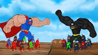 Evolution of SUPERMAN vs Evolution of BATMAN [2023] | SUPER HEROES MOVIE ANIMATION