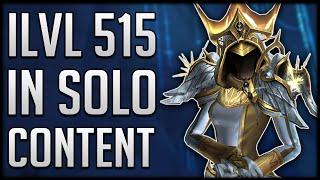 How To Gear Up ILVL 515 ALL BY YOURSELF - No Difficult Content Needed!