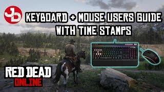 Red Dead Online on PC - Quick Reference Guide for Keyboard & Mouse Users (with timestamps)