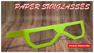 Origami Sunglasses. How to made a Traditional origami sunglasses