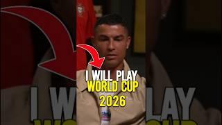 Cristiano Ronaldo Will Play In The World Cup 2026 With His Son  #cristianronaldo #ronaldo