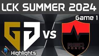 GEN vs NS Highlights Game 1 | LCK Summer W9D3 2024 | Gen.G vs NS RedForce by Onivia