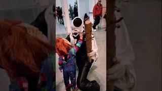 Art the Clown meets Chucky at Creep IE Con