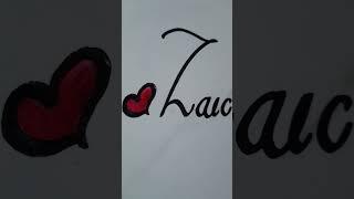 Zaid name style handwriting calligraphy video plz subscribe to guys 