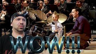 Lyonya Shilovsky - 3 Years Old Russian Drummer Leads Orchestra (REACTION) WOOOOOW