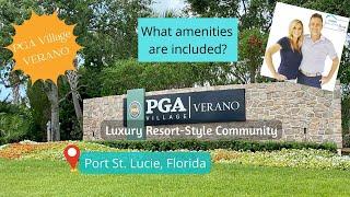 PGA Village Verano HOA Amenities Included - Port St Lucie Homes For Sale & New Home Construction