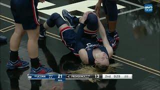  Paige Bueckers KNEE INJURY SCARE After Collision | #10 UConn Huskies | Women's College Basketball