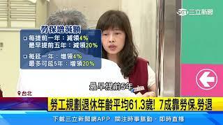 勞保老年年金幾歲領　明年起滿64歲才能領｜三立新聞網 SETN.com