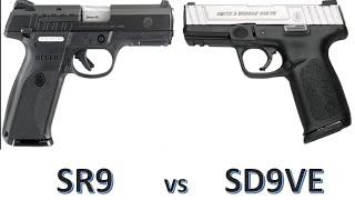 Ruger SR9 vs S&W SD9VE : Specifications